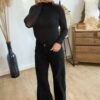 Sous pull col roulé noir – Modèle Romy
