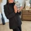 Blazer noir à strass noir - Modèle Clementine