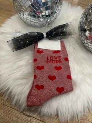 chaussettes a paillettes love more Chaussettes à Paillettes Love More
