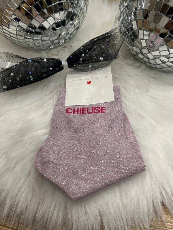 chaussettes a paillettes chieuse Chaussettes à Paillettes chieuse