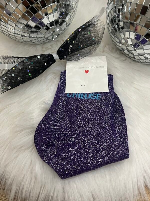 chaussettes paillettes chieuse Chaussettes à Paillettes chieuse