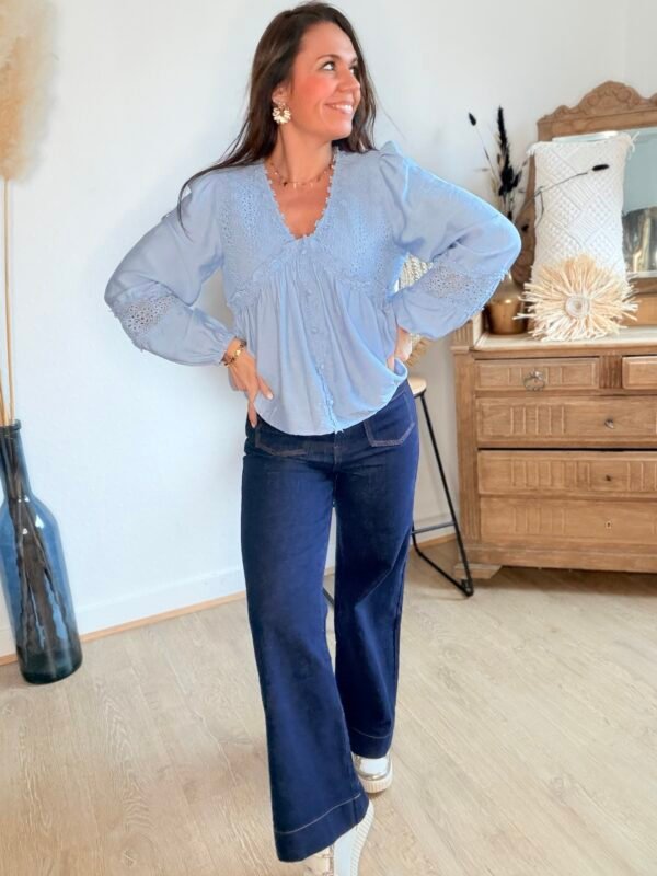 Jean petite wide brut - Modèle Gasparette