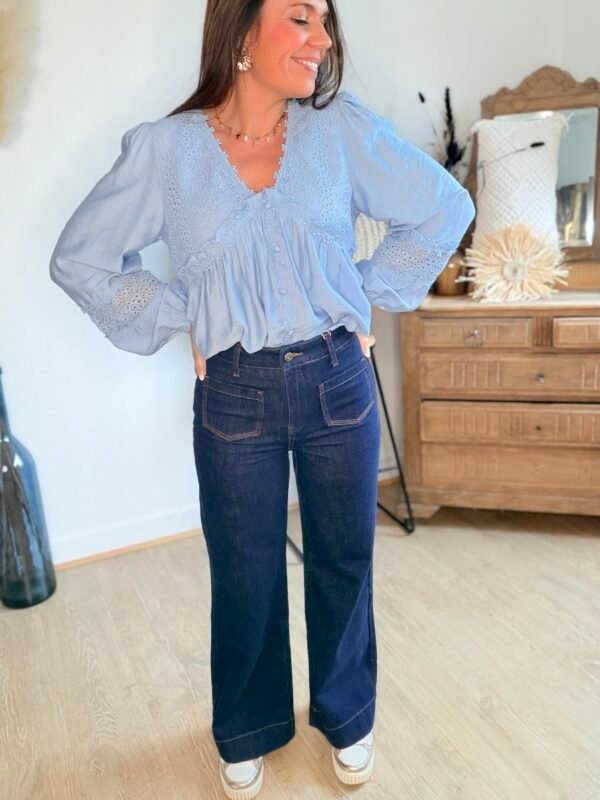 Jean petite wide brut - Modèle Gasparette