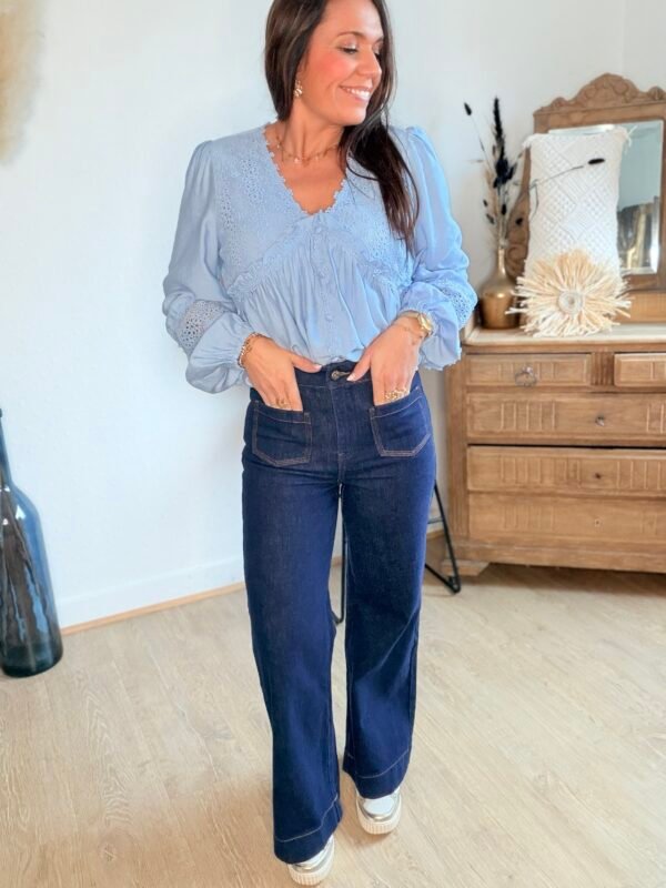 Jean petite wide brut - Modèle Gasparette