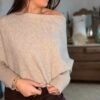 Pull asymétrique taupe – Modèle Bobby