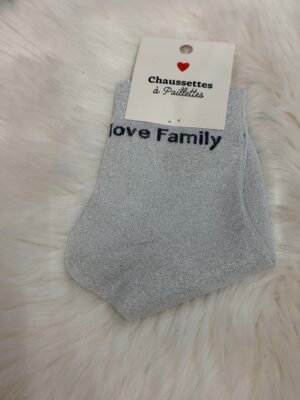 Chaussettes à Paillettes Love Family