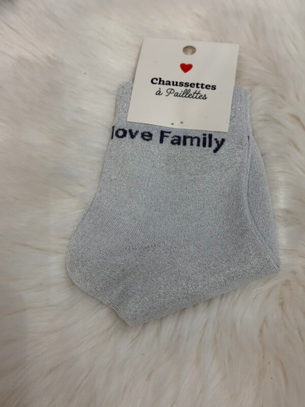 Chaussettes à Paillettes Love Family