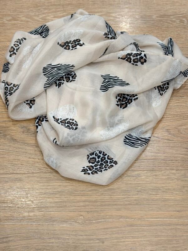 Foulard Leopard beige   – Modèle Safari