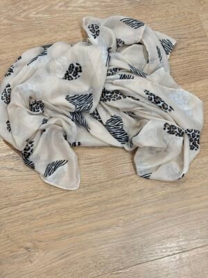 Foulard Leopard beige   – Modèle Safari