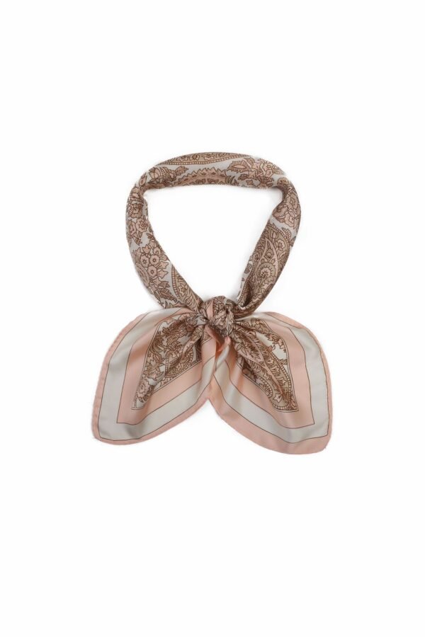 Petit foulard carré – Modèle Rose