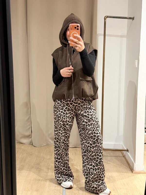 img_1129 Cagoule en maille marron – Modèle Nancy