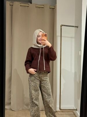 Cagoule taupe clair – Modèle Lucile