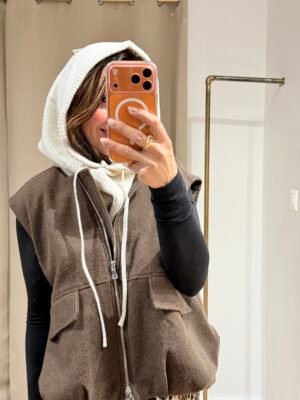 Cagoule écru – Modèle Lucile