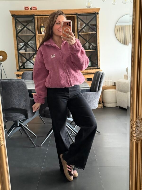 Veste polaire vieux rose - Modèle Paddinton