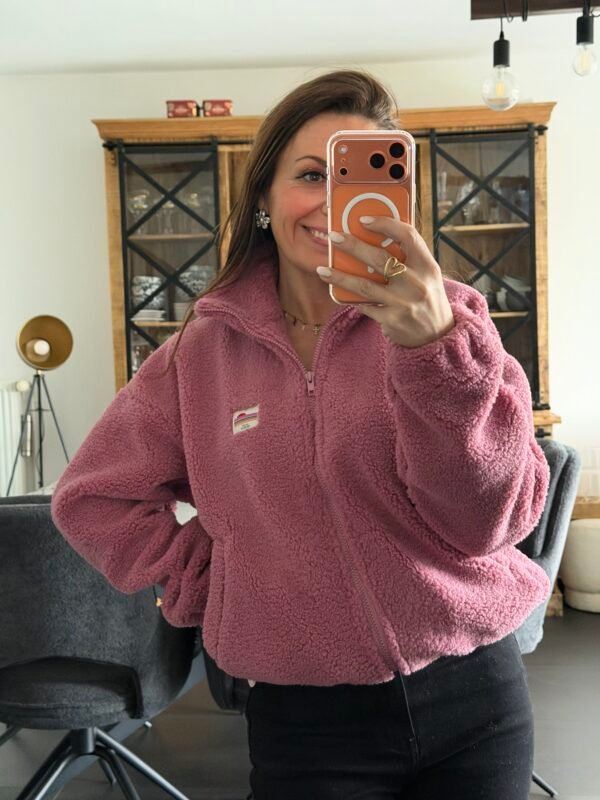 Veste polaire vieux rose - Modèle Paddinton