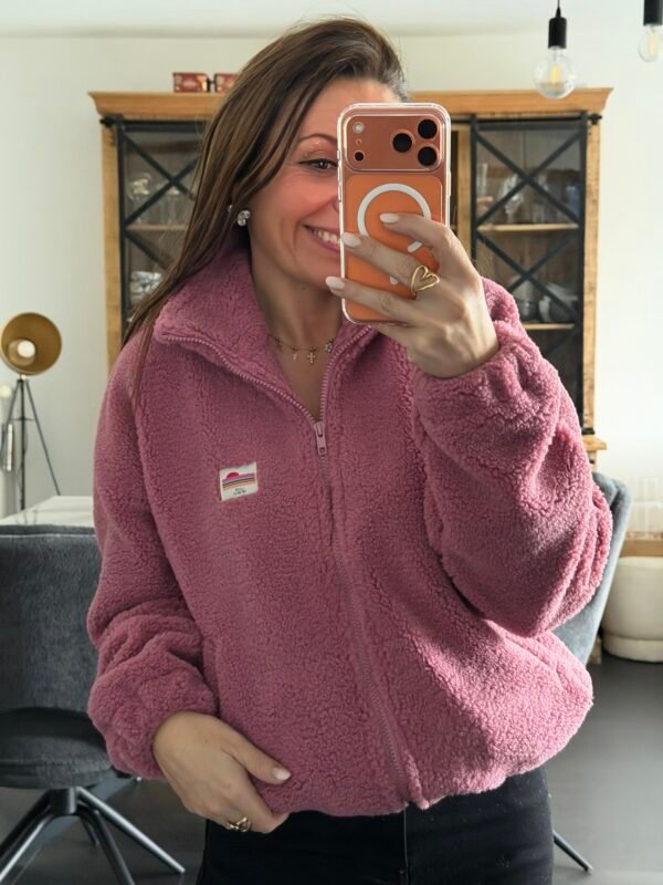 Veste polaire vieux rose - Modèle Paddinton