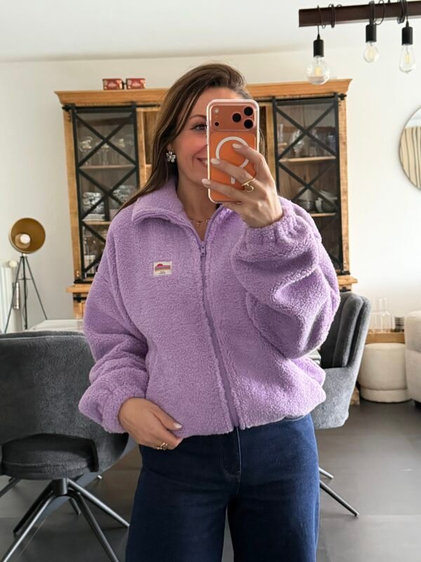 Veste polaire lilas  - Modèle Paddinton