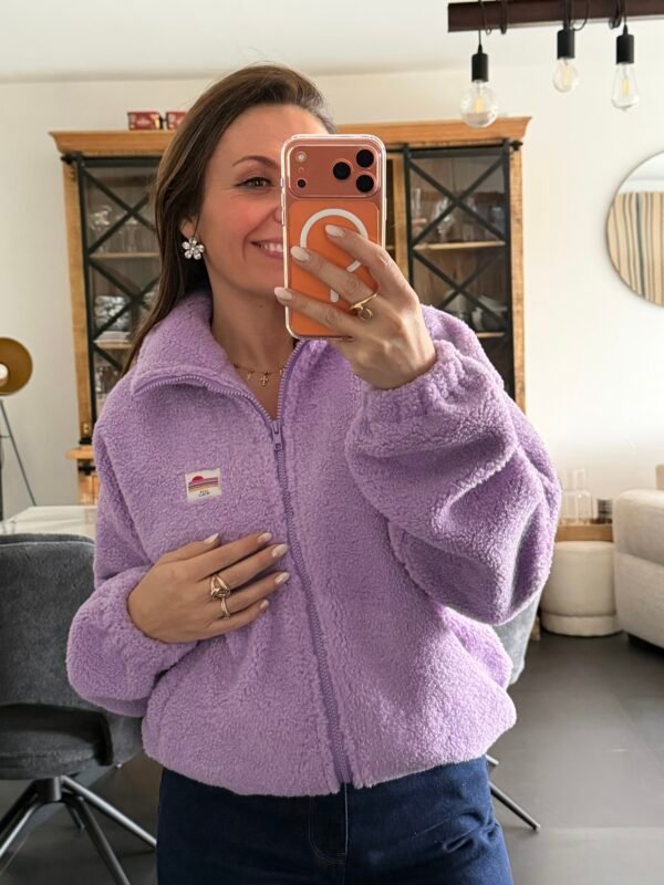 Veste polaire lilas  - Modèle Paddinton