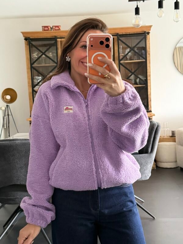 Veste polaire lilas  - Modèle Paddinton