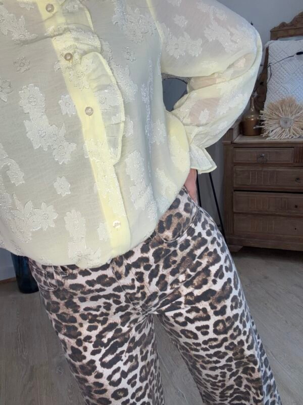 Jean Wide Leg Léopard - Modèle Cassie