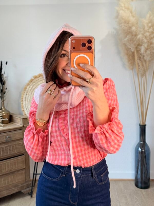 img_2273 Cagoule rose pale – Modèle Lucile