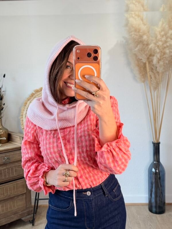 img_2274 Cagoule rose pale – Modèle Lucile