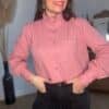 Chemise vieux rose - Modèle Elsa
