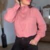 Chemise vieux rose - Modèle Elsa