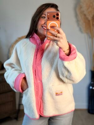 Veste réversible rose beige - Modèle Sutton