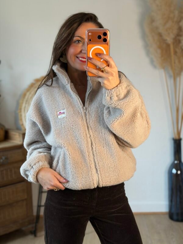 img_9648 Veste polaire taupe - Modèle Paddinton