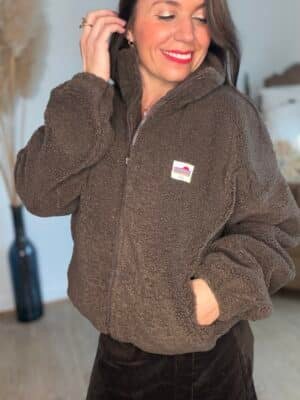 Veste polaire chocolat - Modèle Paddinton