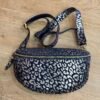 Sac banane métallisé marine  léopard – Modèle Lou