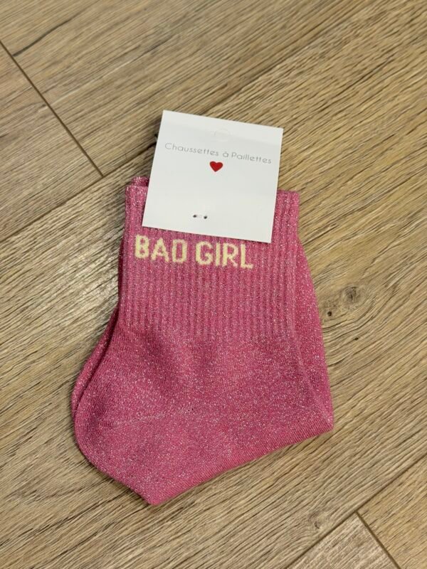 Chaussettes à Paillettes bad girl