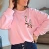 Sweat rose LA - Modèle Phibie