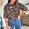 T shirt léopard marron - Modèle Iconic