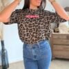 T shirt léopard marron - Modèle Iconic