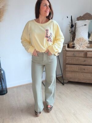 img_3101 Jean wide kaki clair - Modèle Gasparette