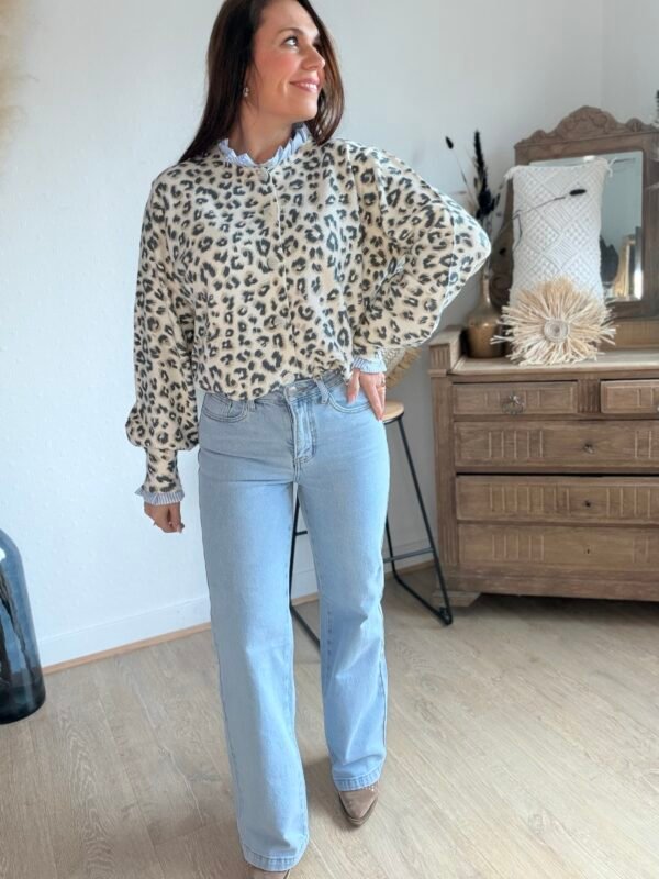 Jean flare bleu clair - Modèle Mona