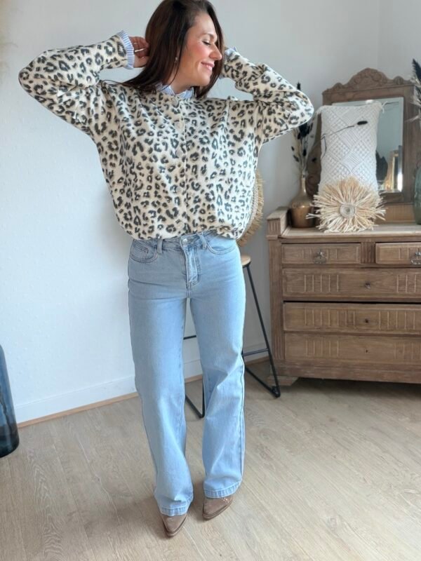 Jean flare bleu clair - Modèle Mona