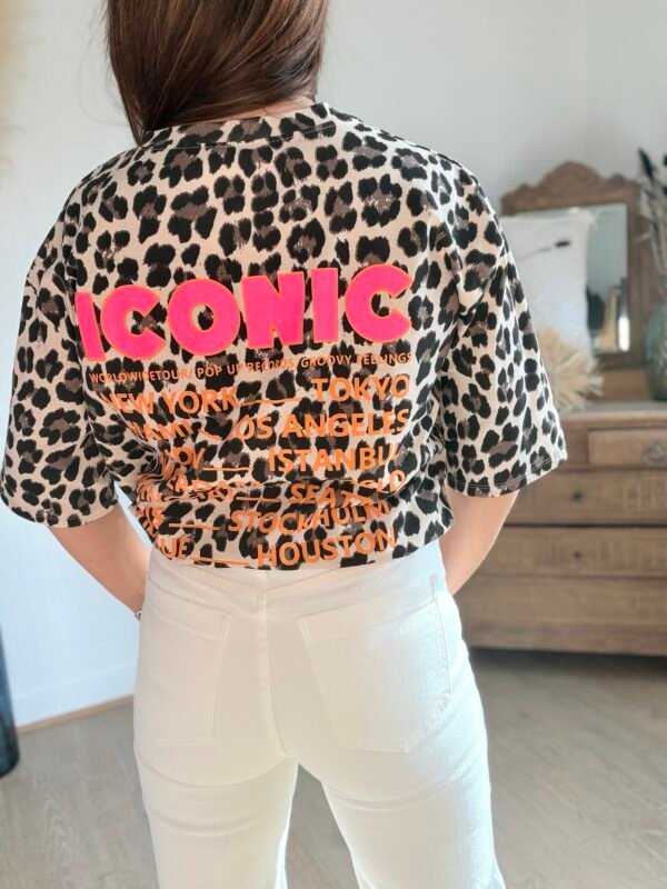 T shirt léopard beige - Modèle Iconic