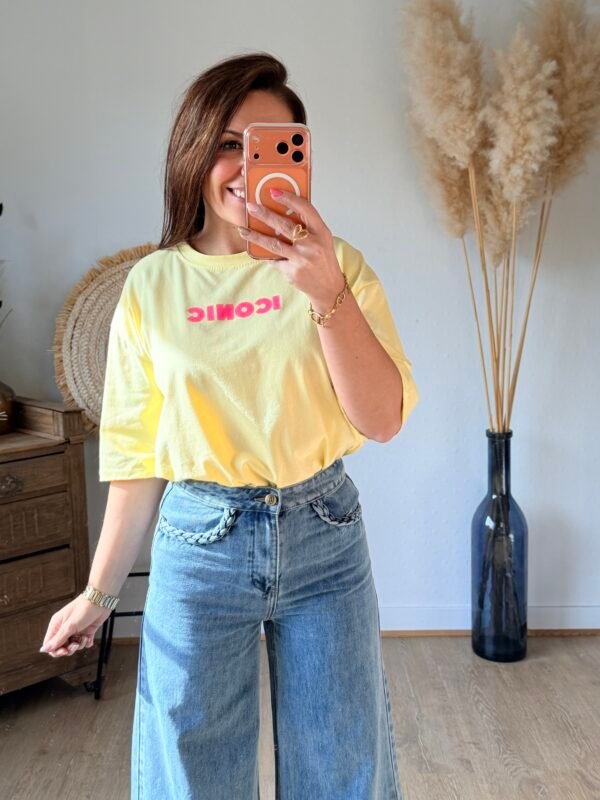 T shirt Jaune - Modèle Iconic