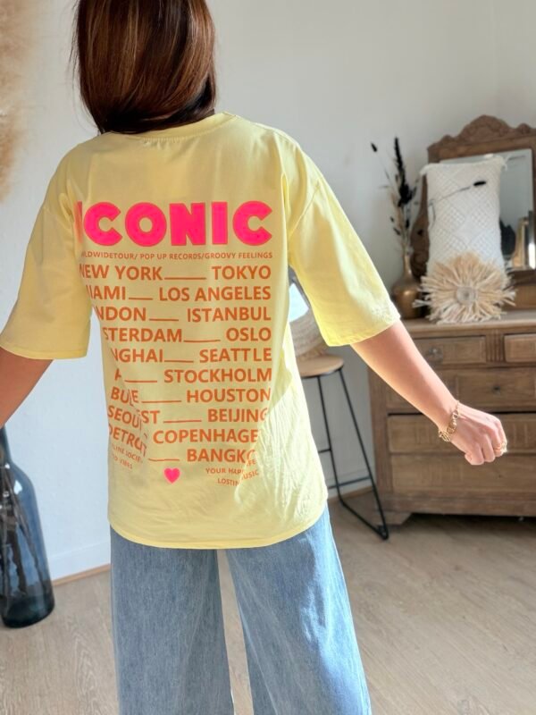 T shirt Jaune - Modèle Iconic