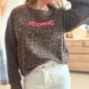 Sweat léopard marron - Modèle Iconic