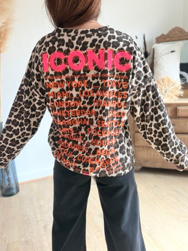 Sweat léopard beige - Modèle Iconic