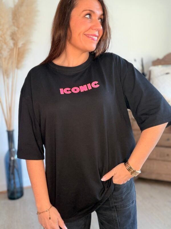 img_3662 T shirt noir - Modèle Iconic