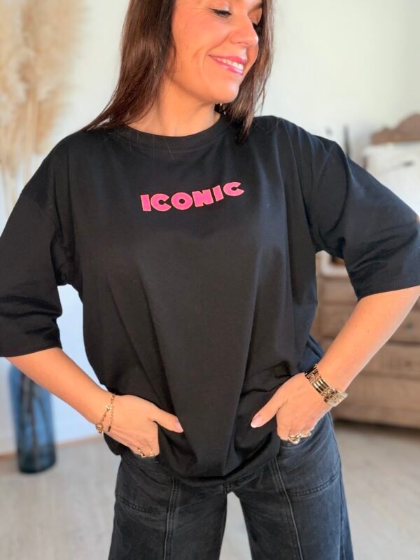 img_3664-2 T shirt noir - Modèle Iconic