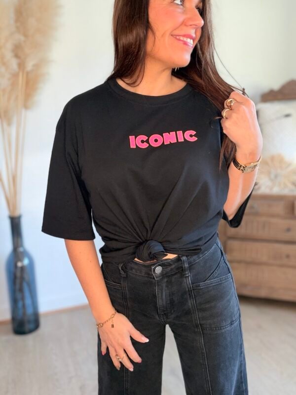 img_3667-2 T shirt noir - Modèle Iconic