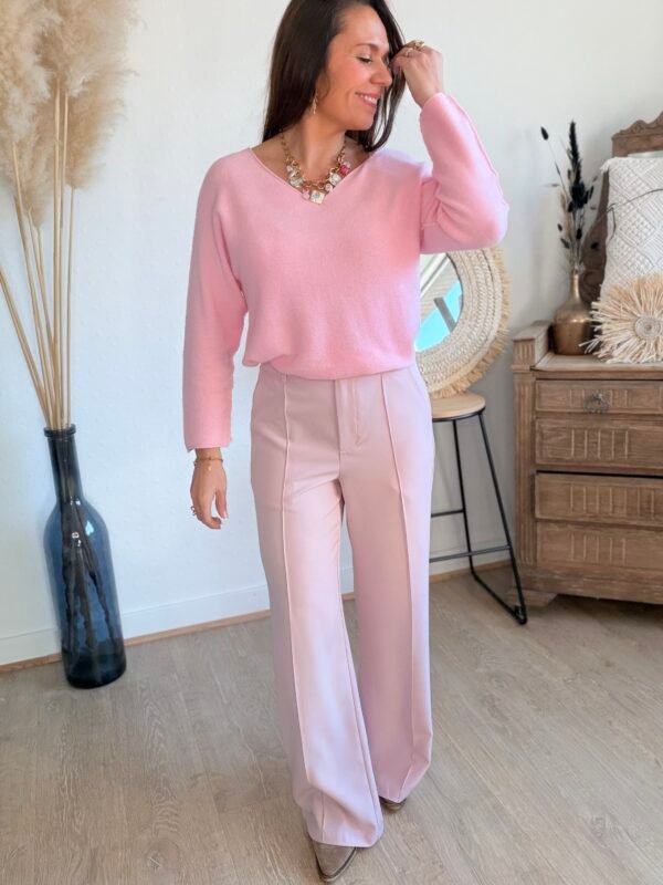 Pantalon fluide rose - Modèle Lorna