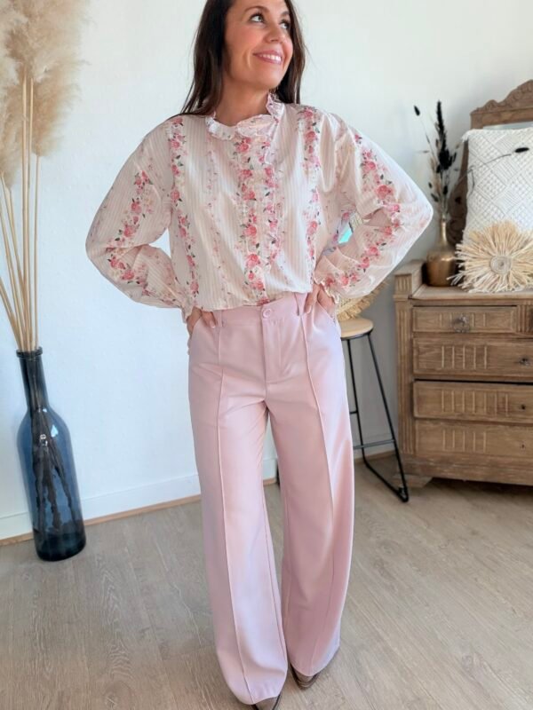 Chemise fleurie - modèle Angela