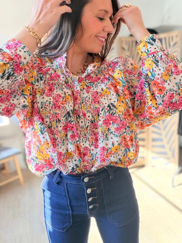 Chemise fleurie - modèle Warren